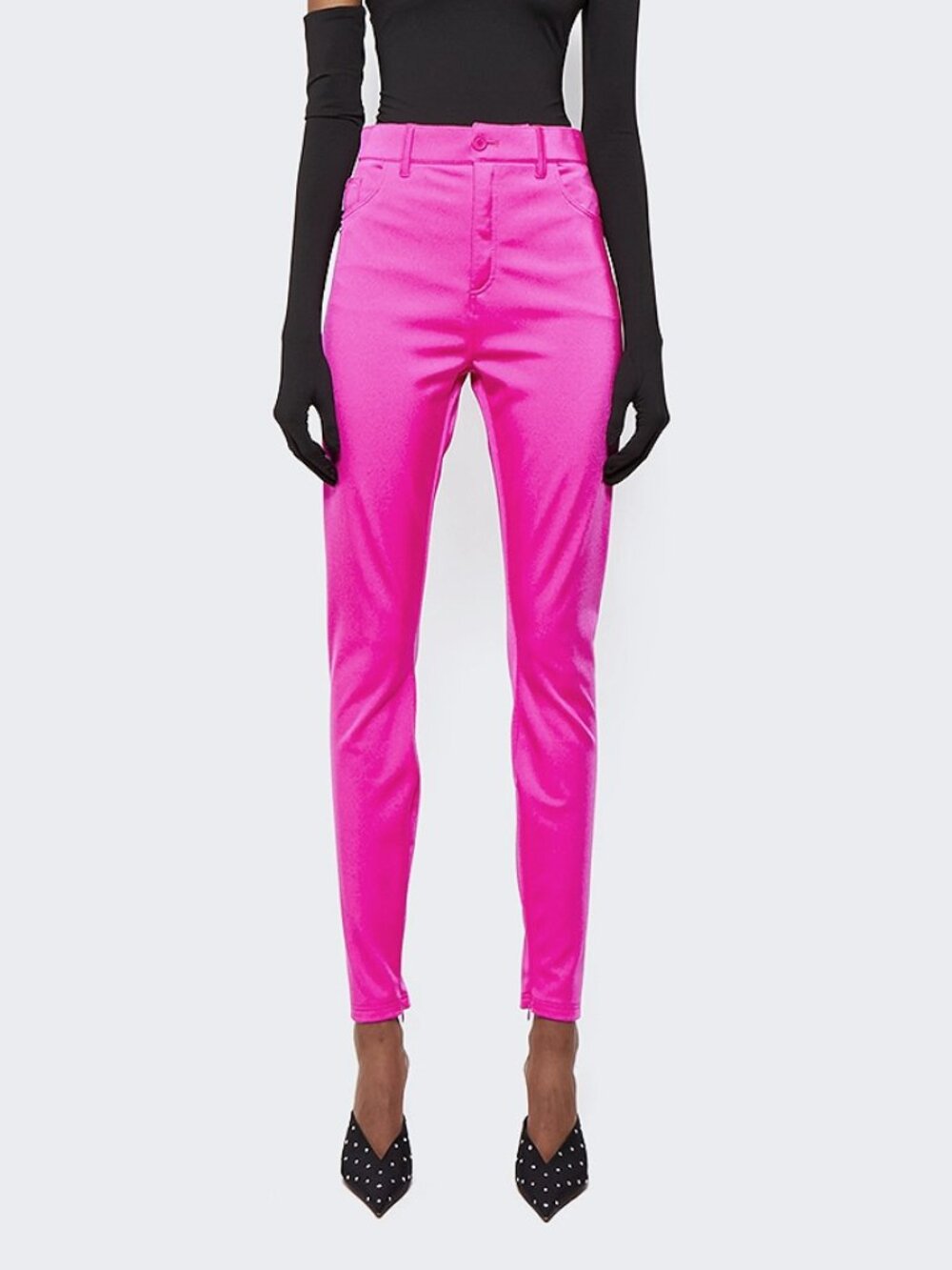 Balenciaga Stretch Leggings Lipstick Pink